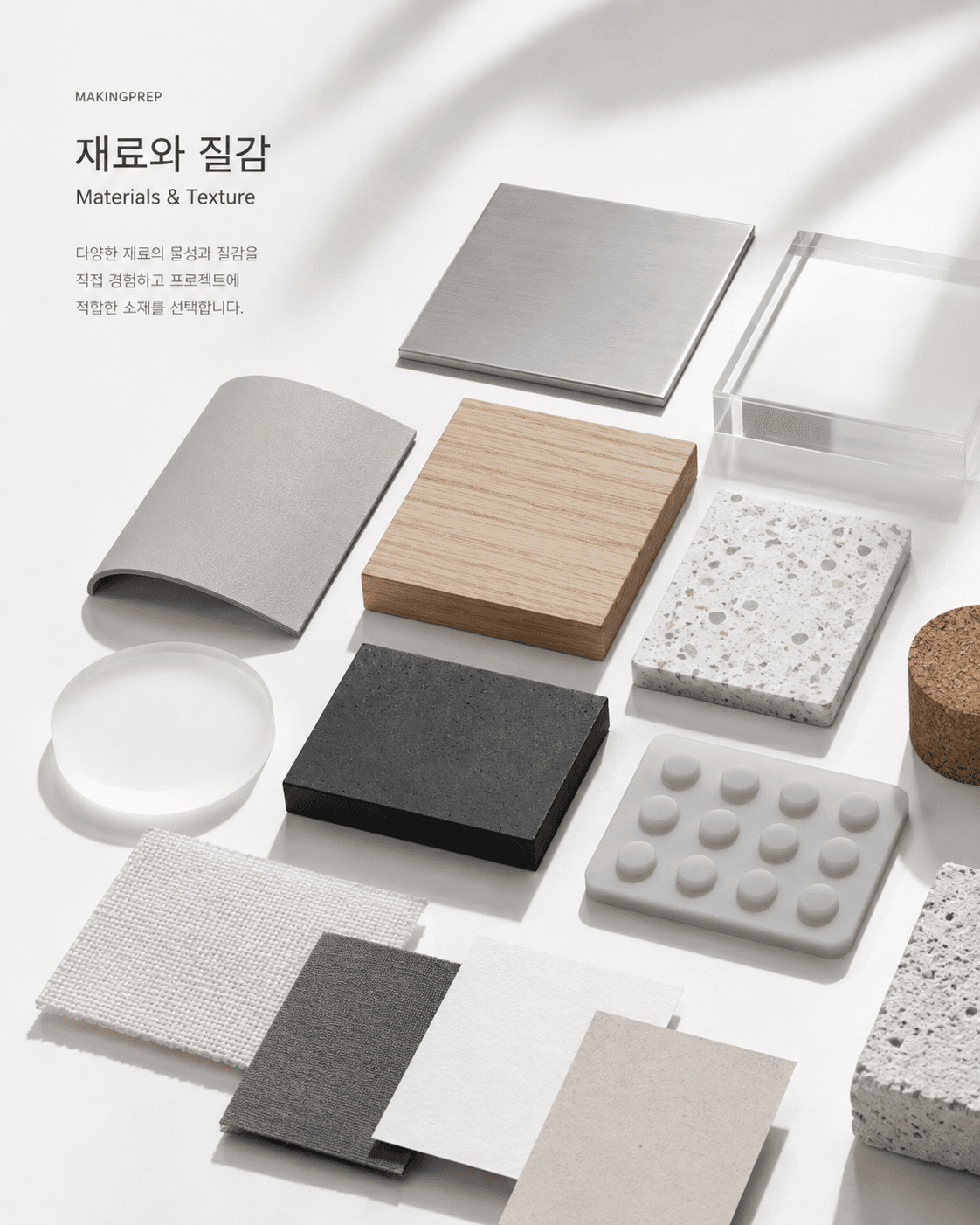 재료와 질감 — 다양한 재료의 물성과 질감을 기록하는 콜렉션